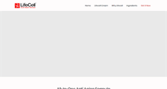 Desktop Screenshot of lifecellskin.ca