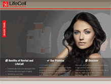 Tablet Screenshot of lifecellskin.com.au